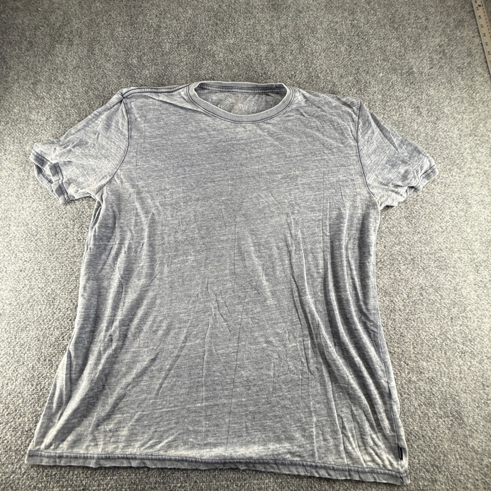 Lucky Brand Venice Burnout T-Shirt Mens XL Blue Gray Short Sleeve Crewneck 0780